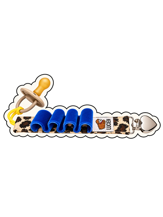 Leopardie Wavy Clip in Cobalt